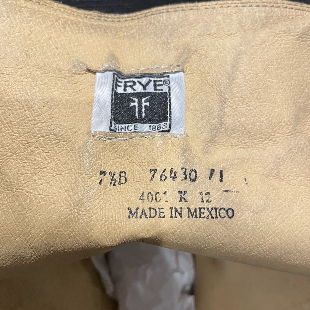 Frye Melissa Button Back Zip - Medium Brown/ Gray… - image 3